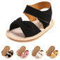 CoKate Baby Girls Sandals Ruffle Bowknot Premium Soft Sole Anti-Slip Open Toe Breathable Summer Outdoor First Walker Shoes Baby Sandals 0-3 months girls