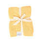 Knit Baby Blanket in Elegant Pattern, Organic Cotton Blankets for Crib or Stroller, Receiving Blankets - Salt White