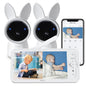ARENTI Baby Monitor, 2K Smart Baby Camera with 5-Inch Upgraded Wireless Display, Super Night Vision, Lullabies, Cry & Motion Detection, Temp & Humidity Sensor, Two Way Audio