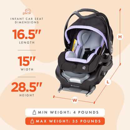 Baby Trend Secure-Lift Infant Car Seat, Dash Black