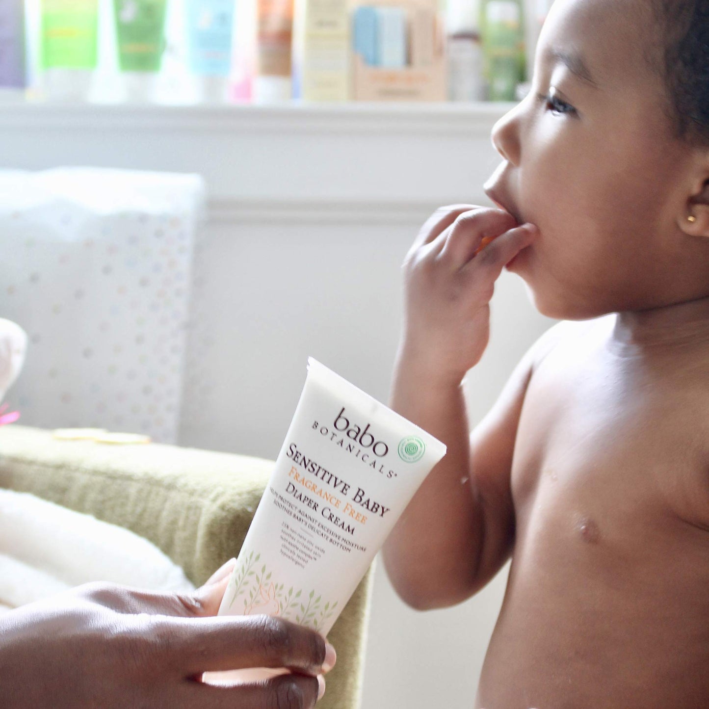 Babo Botanicals Sensitive Baby Fragrance-Free Diaper Cream - 25% Natural Zinc Oxide - Calendula, Shea & Cocoa Butter - EWG Verified - Vegan- from Birth on - 1 or 2 Pack Tube - 6oz Jar