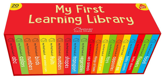 My First Complete Learning Library: Boxset of 20 Board Books Gift Set for Kids (Horizontal Design)
