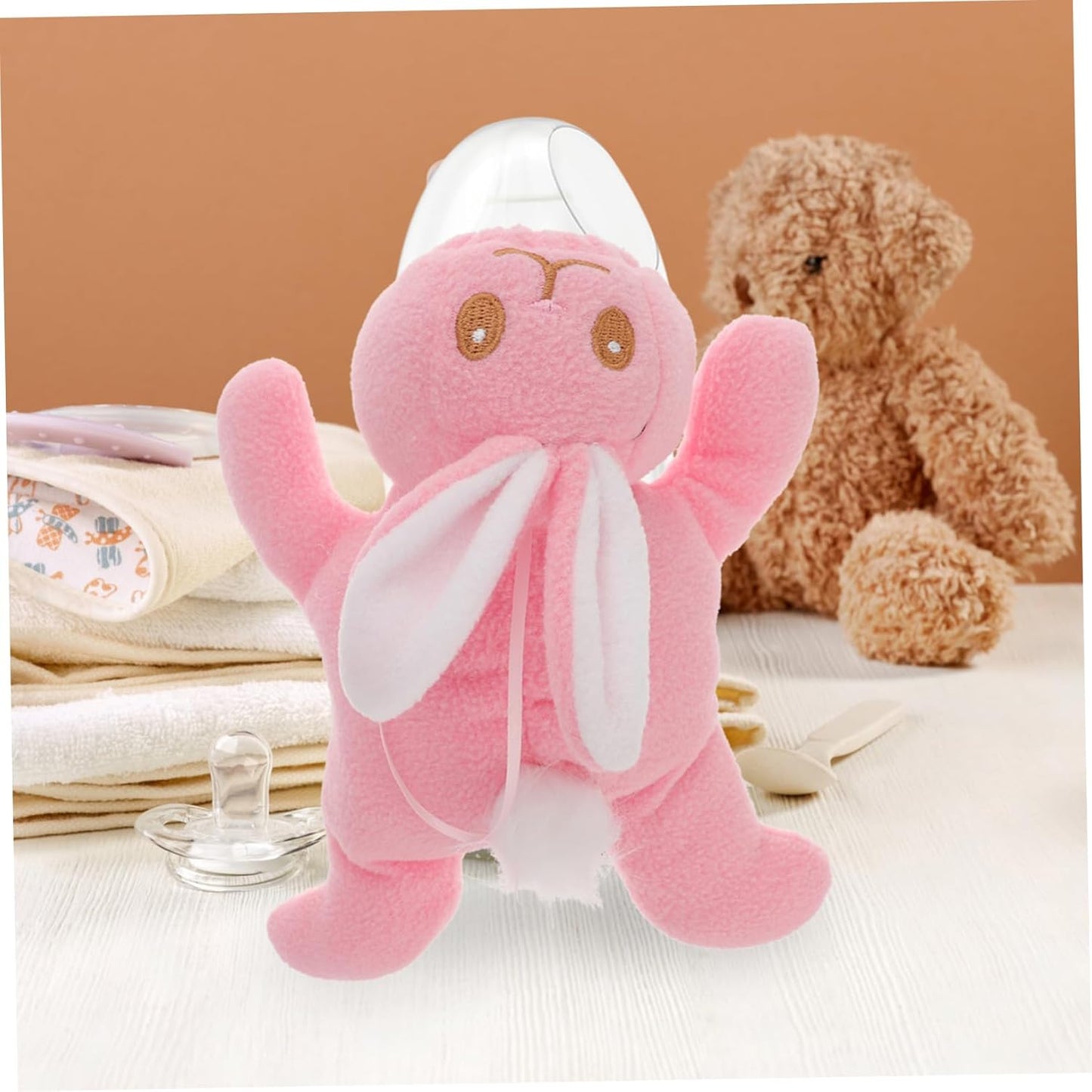 1pc Cover for Baby Bottle Security + Safely Safemend Caterpillar Pink Feeding Bottle