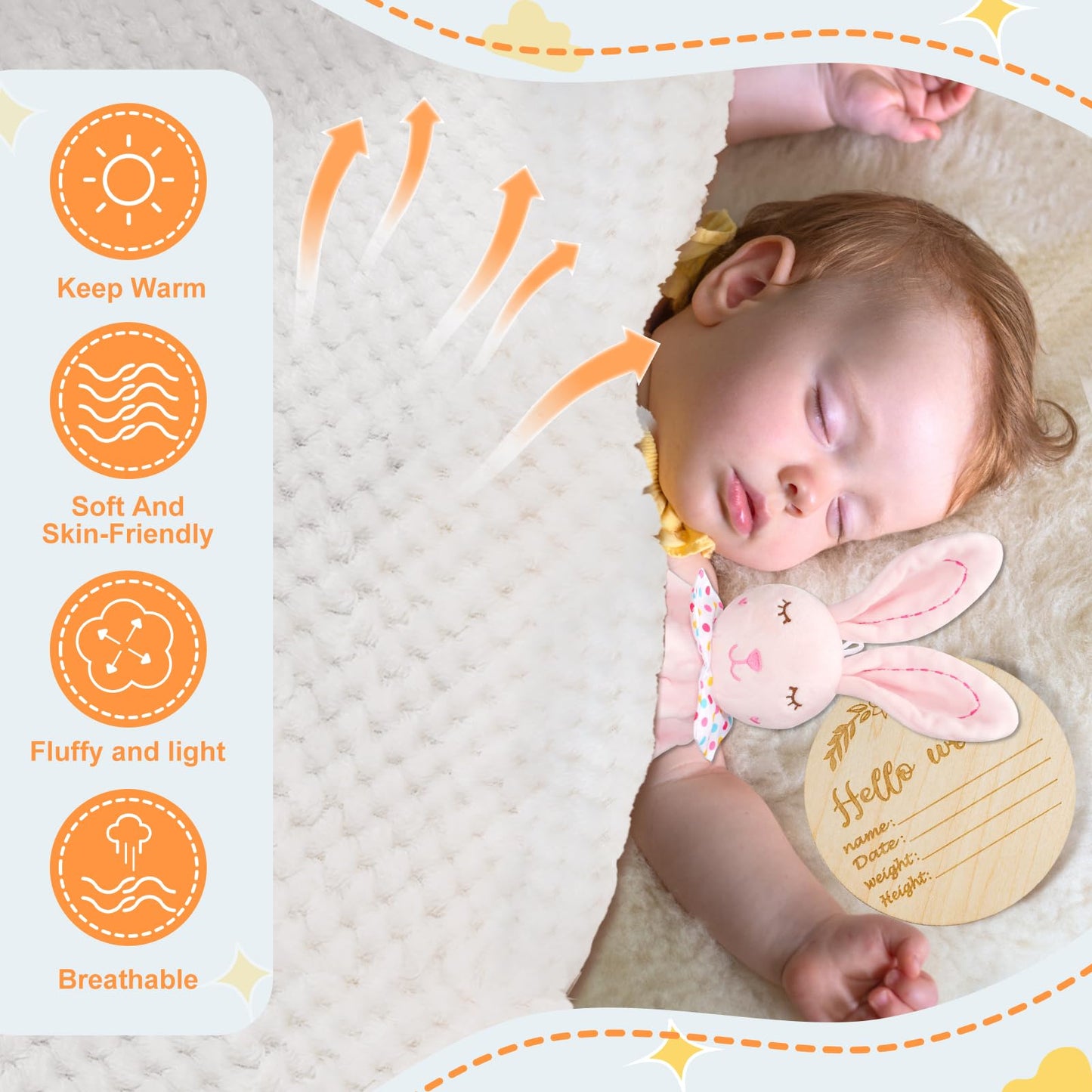 Baby Boy Gifts for Baby Shower, 10Pcs Newborn Baby Shower Boy Gift, Premium & Exquisite Welcome Baby Gift Basket Set Baby Boy Shower Gifts, Baby Boy Gift Basket Set & Baby Boy Gifts Set