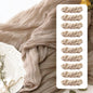 FEXIA Beige Cheesecloth Table Runner 35x120 Inches Ivory Gauze Rustic Boho Spring Easter Table Runner for Engagement Party Decorations Bridal Shower Wedding Party First Communion Centerpiece