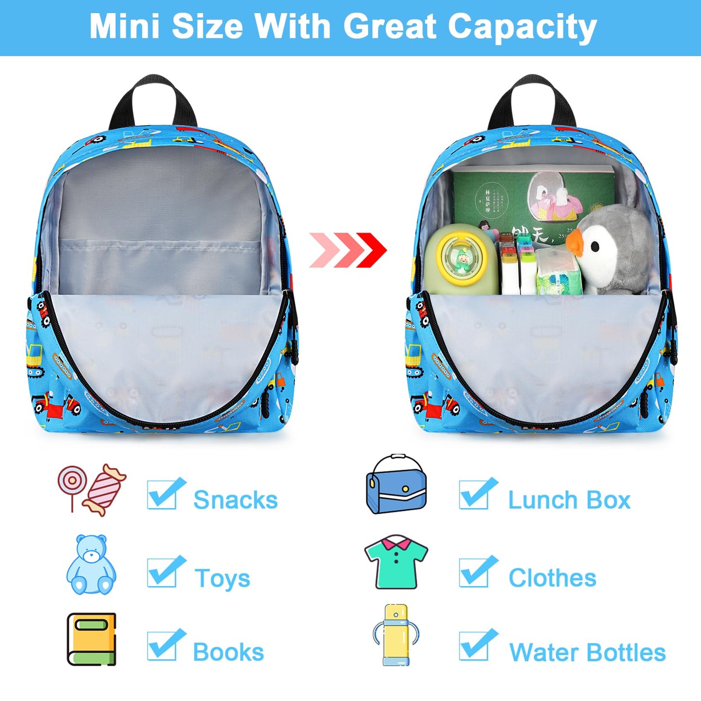 Accmor Toddler Backpack Leash, Cute Unicorn Baby Backpacks with Anti Lost Wrist Link, Mini Kids Backpack Leash Walking Harness for Outdoor Travel, Adorable Backpack Tether for Boys Girls 1-3 (Purple)
