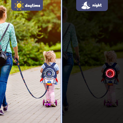 yisibo Rocket Toddler Backpack with Leash,3-6 Years Anti-lost Kids Backpack,Children Backpack for boys girls