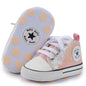 Unisex Baby Girls Boys Canvas High-top Shoes, Newborn Infant Anti-Slip Soft Sole Frist Walking Breathable Sneakers