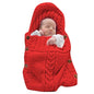 XMWEALTHY Newborn Baby Wrap Swaddle Blanket Knit Sleeping Bag Receiving Blankets Stroller Wrap for Baby(Dark Gray) (0-6 Month)