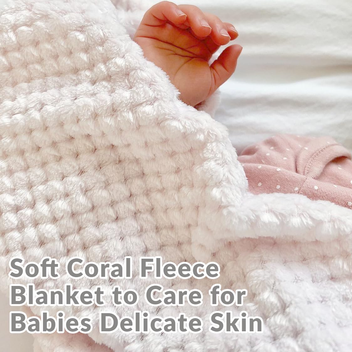Baby Blue Bunny Security Blanket & Keepsake Box - Soft Fleece, Booties & Gift Basket - Unique Newborn Present