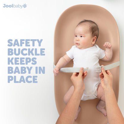 Jool Baby Waterproof Baby Changing Pad - Easy to Clean, Lightweight & Portable - Large Foam Cushion for Comfort (Sage)