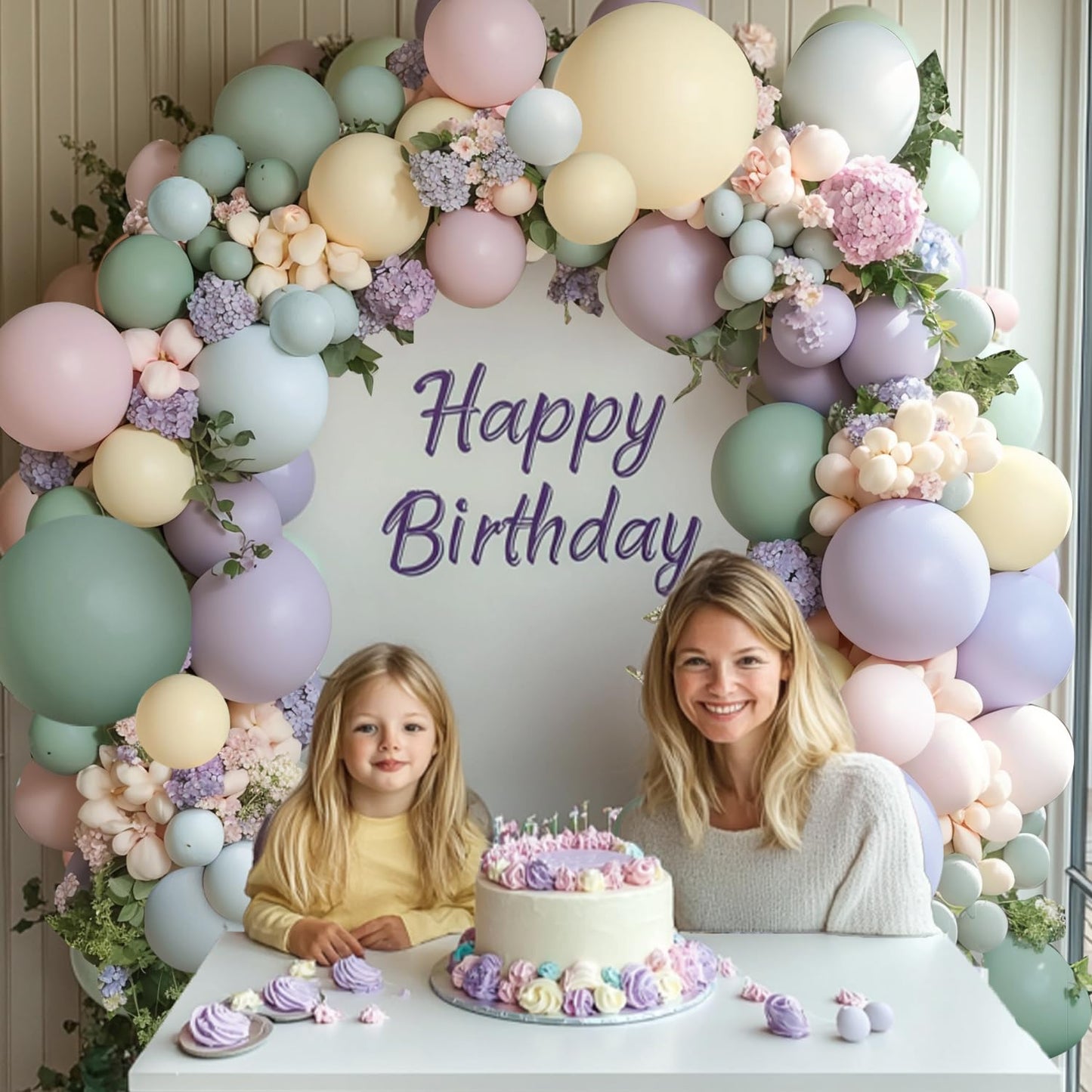 Dusty Green Nude Pink Balloons Arch Kit, Double Stuffed Pastel Balloon Arch Dark Light Green Blush Nude Cream White Sand Tan Pink Balloons for Wedding Birthday Party Woodland Baby Shower Decorations