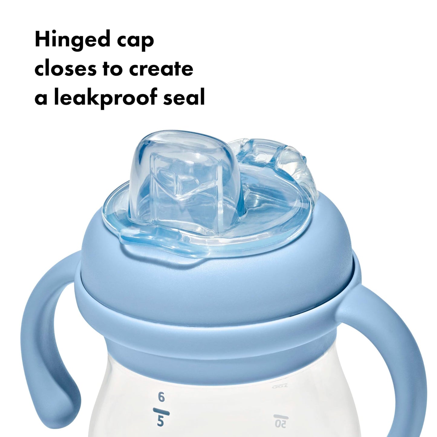 OXO Tot Transitions Soft Spout Sippy Cup with Removable Handles - 6 oz. - Blossom