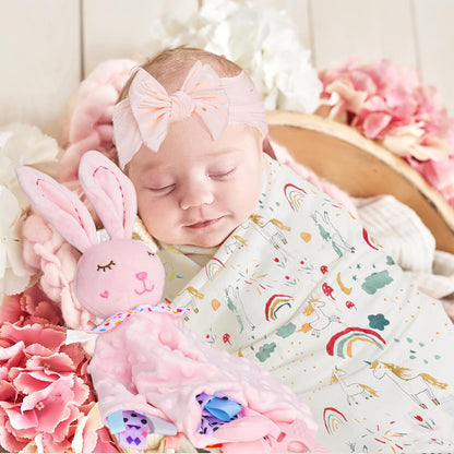 Baby Girl Gifts,New Mom Gifts, for Girls,Unique Baby Gifts Basket Essential Stuff,Gender Reveal Gifts,Onesie,Blanket,Rattle, Socks,Gift Card