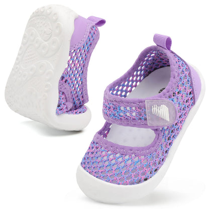 BARERUN Toddler Water Shoes Barefoot Water Shoes for Kids Baby Wide Aqua Socks with Arch Support Quick-Dry Breathable Boys Girls Sandals Walking Shoes for Beach Swim Pool Shoes