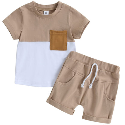 Mubineo Infant Toddler Baby Boy Summer T Shirt Shorts Outfits Short Sleeve Tee Tops Clothes Set