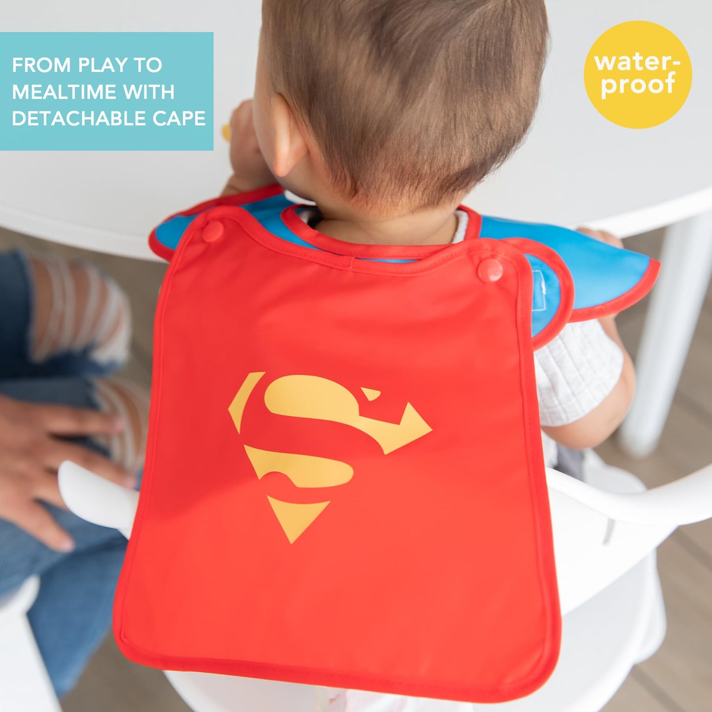 Bumkins Disney Bibs for Girl or Boy, SuperBib Baby and Toddler 6-24 Months, Essential Must Have for Eating, Feeding, Baby Led Weaning, Mess Saving Waterproof Soft Fabric, 3-pk Pooh Bear and Friends