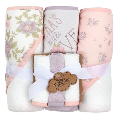 Hooded Baby Bath Towel and Washcloth 6 Piece Set for Newborns, Infants & Toddlers, Boys & Girls Baby Hooded Towels Set