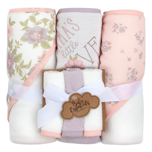 Hooded Baby Bath Towel and Washcloth 6 Piece Set for Newborns, Infants & Toddlers, Boys & Girls Baby Hooded Towels Set
