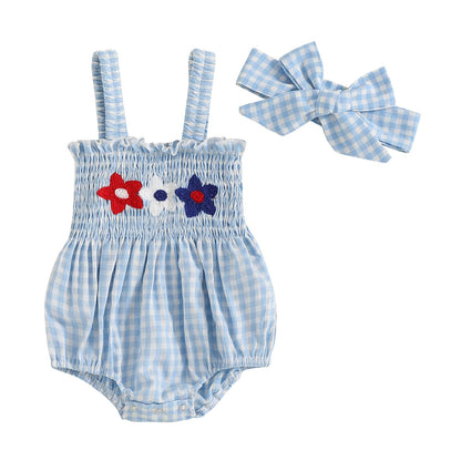 FOMOYUU Infant Newborn Baby Girl Ruffle Sleeveless Romper Summer Clothes Outfit with Cute Floral Print Jumpsuit