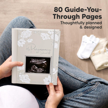 Pregnancy Journal, Pregnancy Announcements - 80 Pages Hard Cover Baby Books For Mom To Be Gift, Baby Memory Book Keepsake, Gender Reveal Gifts For New Moms, Mother's Day Gifts (Clay)