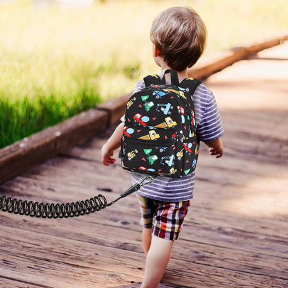 Accmor Toddler Backpack Leash, Cute Unicorn Baby Backpacks with Anti Lost Wrist Link, Mini Kids Backpack Leash Walking Harness for Outdoor Travel, Adorable Backpack Tether for Boys Girls 1-3 (Purple)