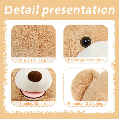 MaoGoLan Giant Teddy Bear Stuffed Animal, 10 Feet Tall, Jumbo Size Plush, Charming and Fluffy for Decorations, Celebrations, Valentine's Day