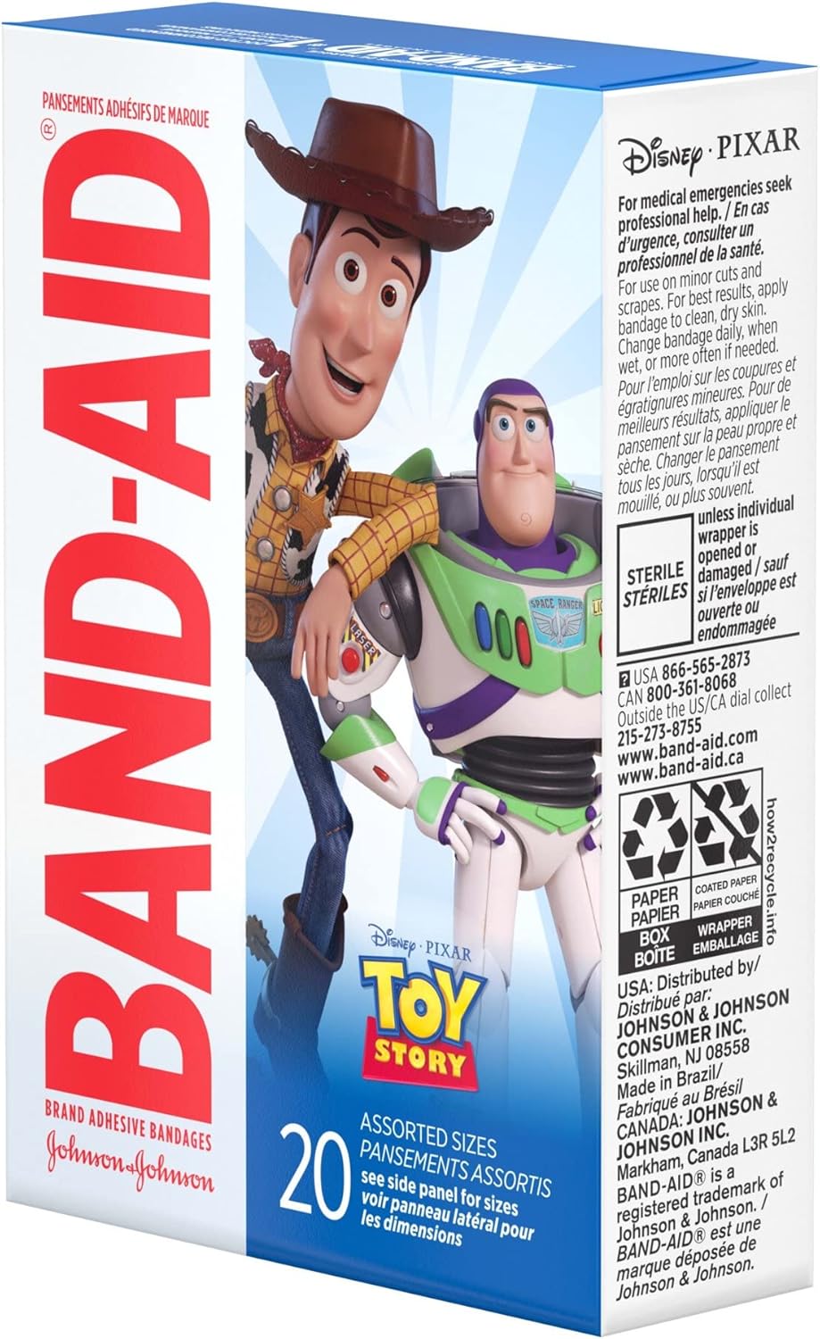 Band-Aid Disney/Pixar Toy Story 4 Assorted Sizes Adhesive Bandages (Pack of 2)