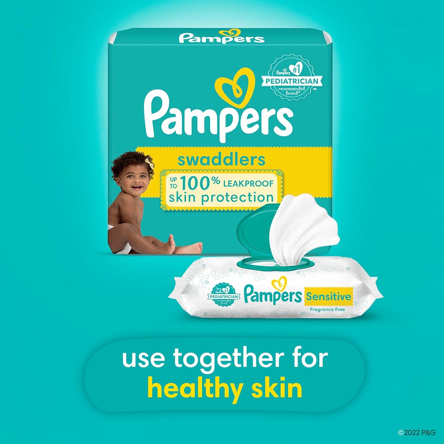 Pampers Baby Diapers - Swaddlers - Size 1, 198 Count, Ultra Absorbent Disposable Infant Diaper