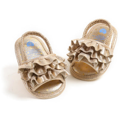 Infant Baby Boys Girls Sandals Summer Baby Wedding Dress Flat Shoes Newborn Crib Shoes First Walkers Prewalkers Shoes
