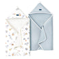GRSSDER Baby Hooded Towel 2 Pack for Newborn, Super Soft Bath Towels with Original Design, Ultra Absorbent Knit Terry, Large Toddler Towels with Hood for Girls, Shower Gifts for Infant, 34"x 34"