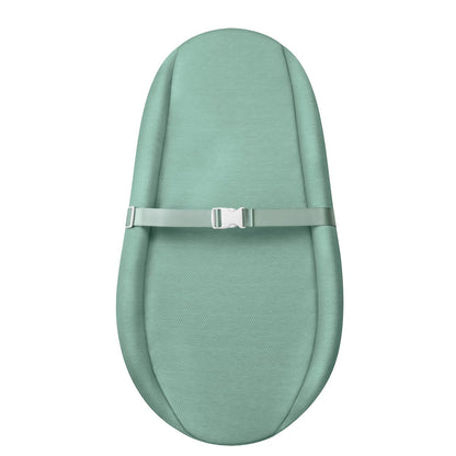 Blissful Diary Baby Changing Pad with Waterproof Lining Foam, Includes a Soft & Washable Cover, Contoured Changing Table Pads for Dresser Top with Non-Slip Bottom, 32”×16” (Grey, Avocado)