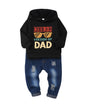 NZRVAWS Baby Boy Clothes Toddler Boy Outfit 2 3 4T 6 12 18 24 Month Fall Winter Hoodie Ripped Jeans Clothing