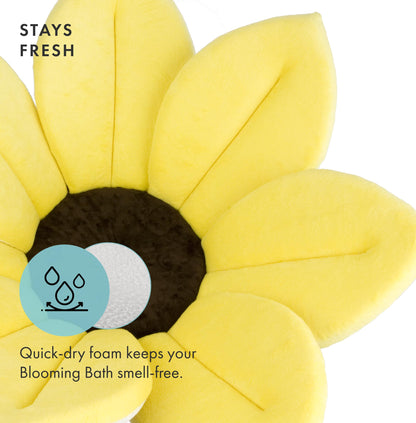 Blooming Bath Baby Bath Seat - Baby Tubs for Newborn Infants to Toddler 0 to 6 Months and Up - Baby Essentials Must Haves - The Original Washer-Safe Flower Seat (Original, Blue)