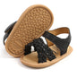 SOFMUO Baby Girls Boys Sparkly Bowknot Sandals Premium Soft Anti-Slip Rubber Sole Infant Summer Outdoor Shoes Toddler First Walkers