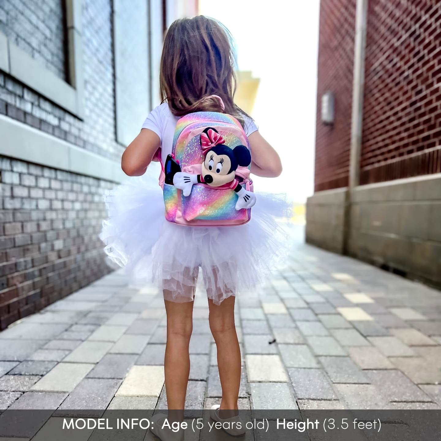 mibasies Mini Backpack for Girls Kids Rainbow Purse Dance Bag for Girls Gifts age 2 3 4 5 6 7 8 yrs