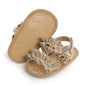 COSANKIM Infant Baby Girls Summer Sandals with Flower Soft Sole Newborn Toddler First Walker Crib Dress Shoes
