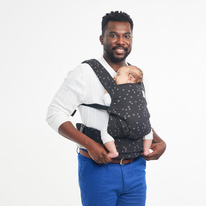 Baby Tula Explore Linen Baby Carrier 7 – 45 lb, Adjustable Newborn to Toddler Carrier, Multiple Ergonomic Positions Front and Back, Breathable and [Natural – Explore + Linen, Ash