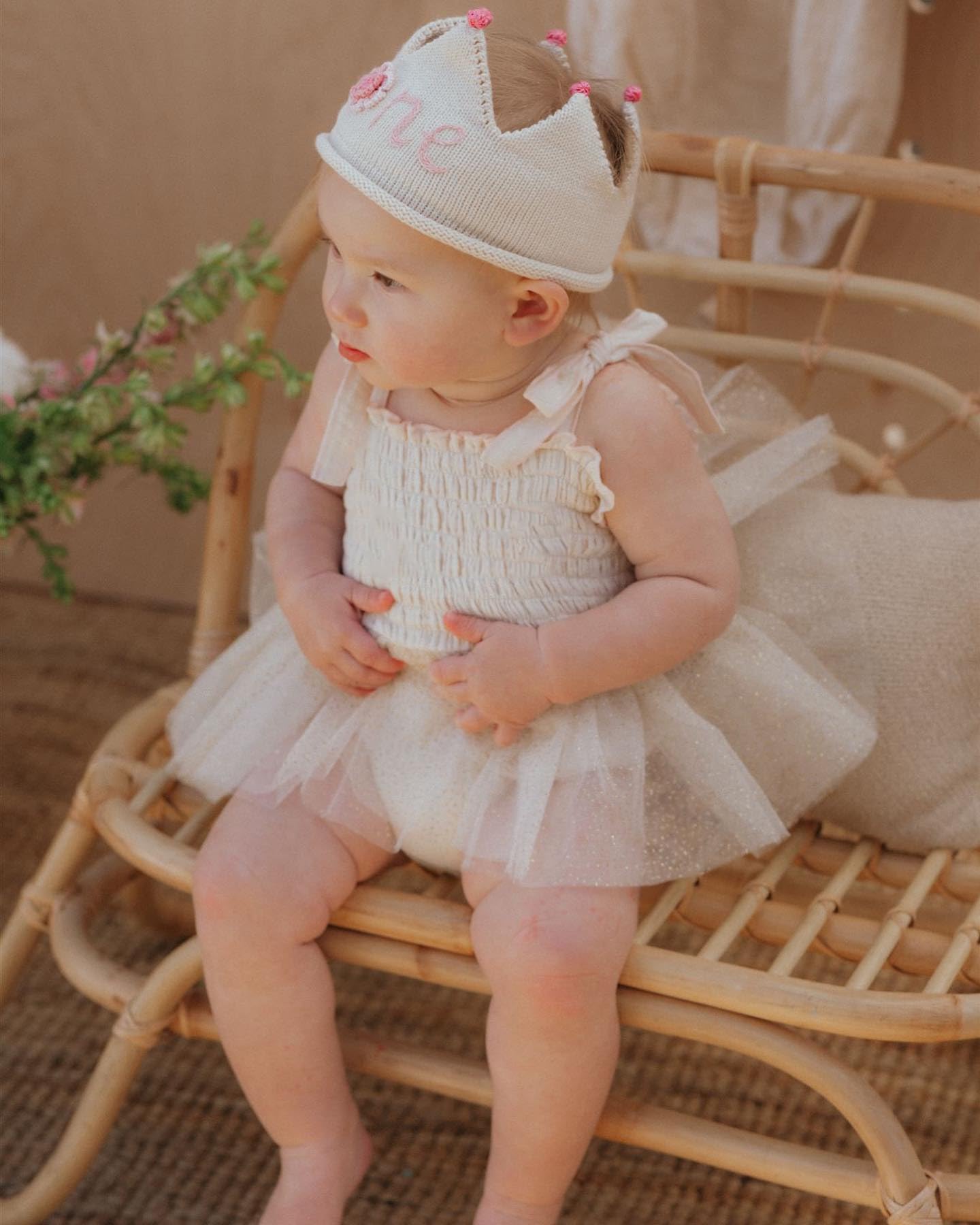 MERSARIPHY Newborn Baby Girl Summer Outfit Sleeveless Ruffle Smocked Halter Tulle Romper Dress One-piece Jumpsuit Clothes