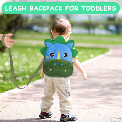 VASCHY Toddler Backpack, Baby Boys and Girls Cute Plush Animal Small Daycare Backpack for Baby Little Kids Yellow Cat