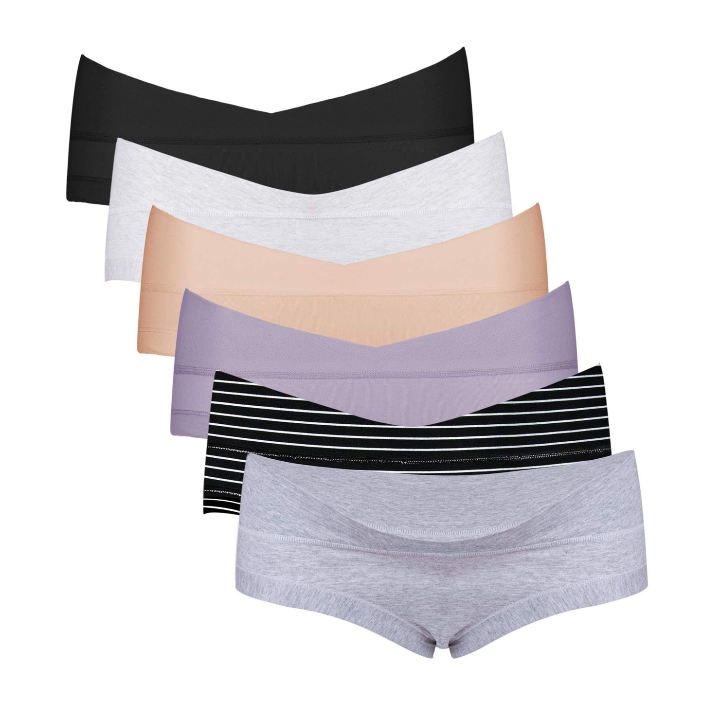 Intimate Portal Maternity Underwear Cotton Pregnancy Postpartum Panties Under the Bump Boyshort Briefs