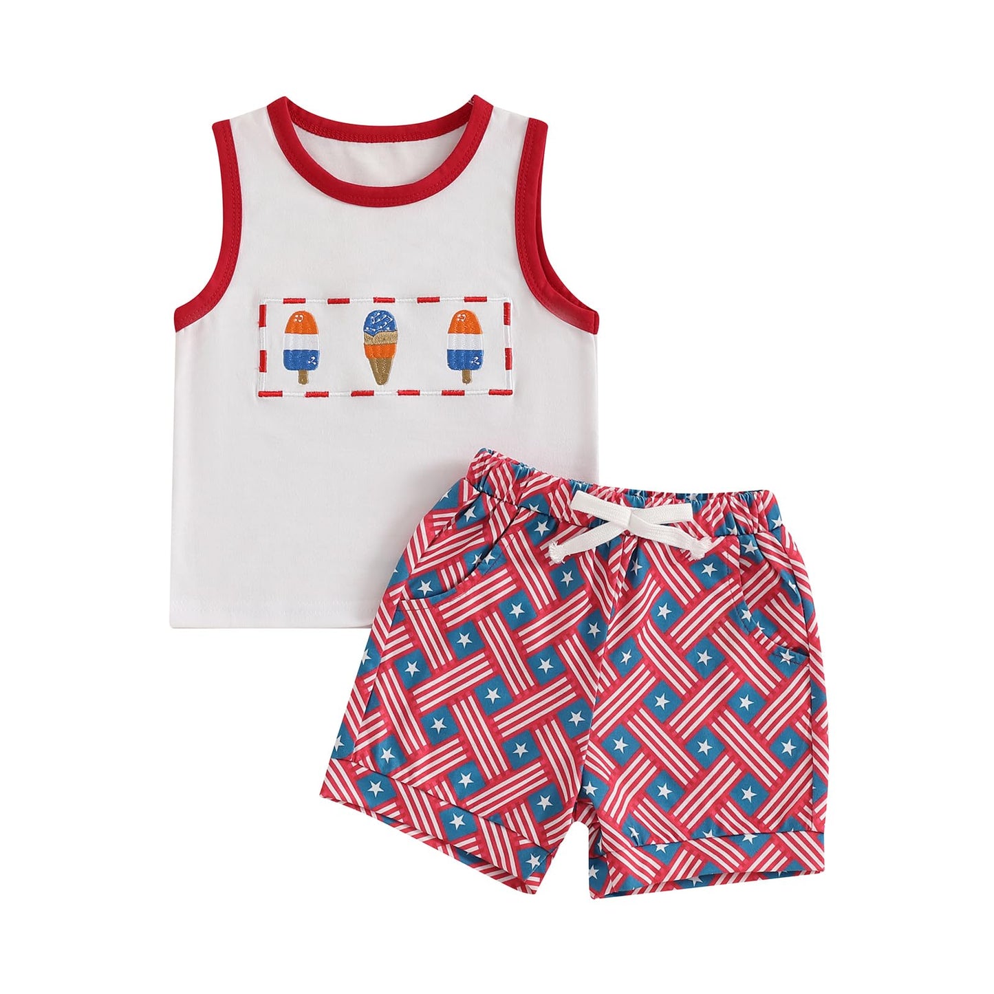 Baby Boy Summer Clothes Striped Tank Tops Camisoles and Shorts Newborn Boys Spring Summer Outfit