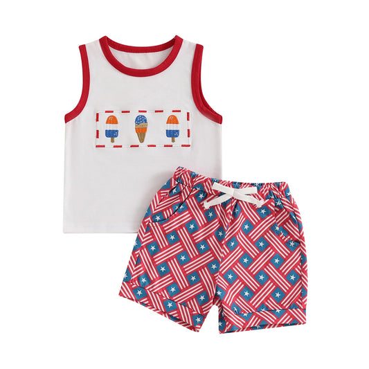 Baby Boy Summer Clothes Striped Tank Tops Camisoles and Shorts Newborn Boys Spring Summer Outfit