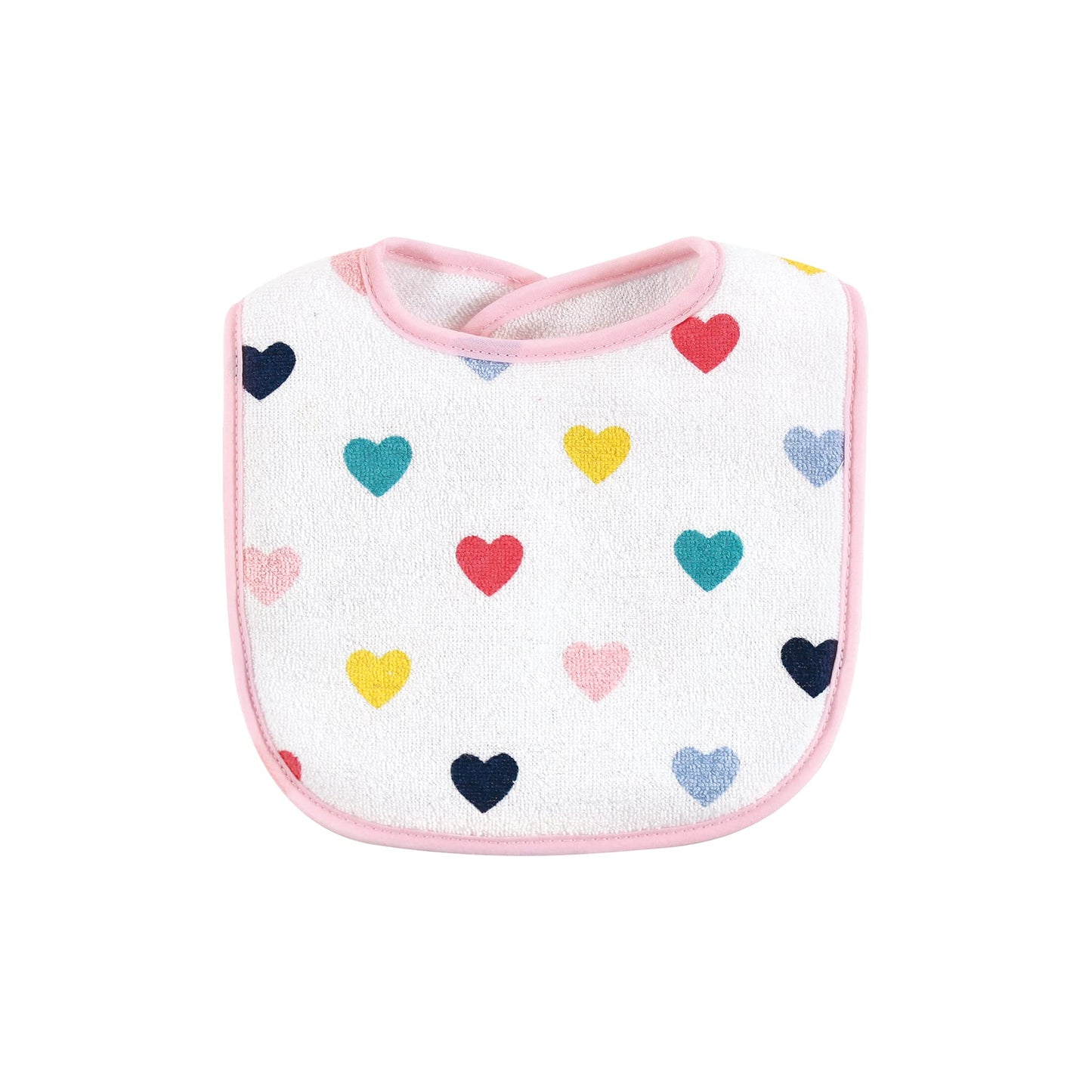 Hudson Baby Unisex Baby Cotton Terry Bib and Burp Cloth Set, Dinner Date, One Size