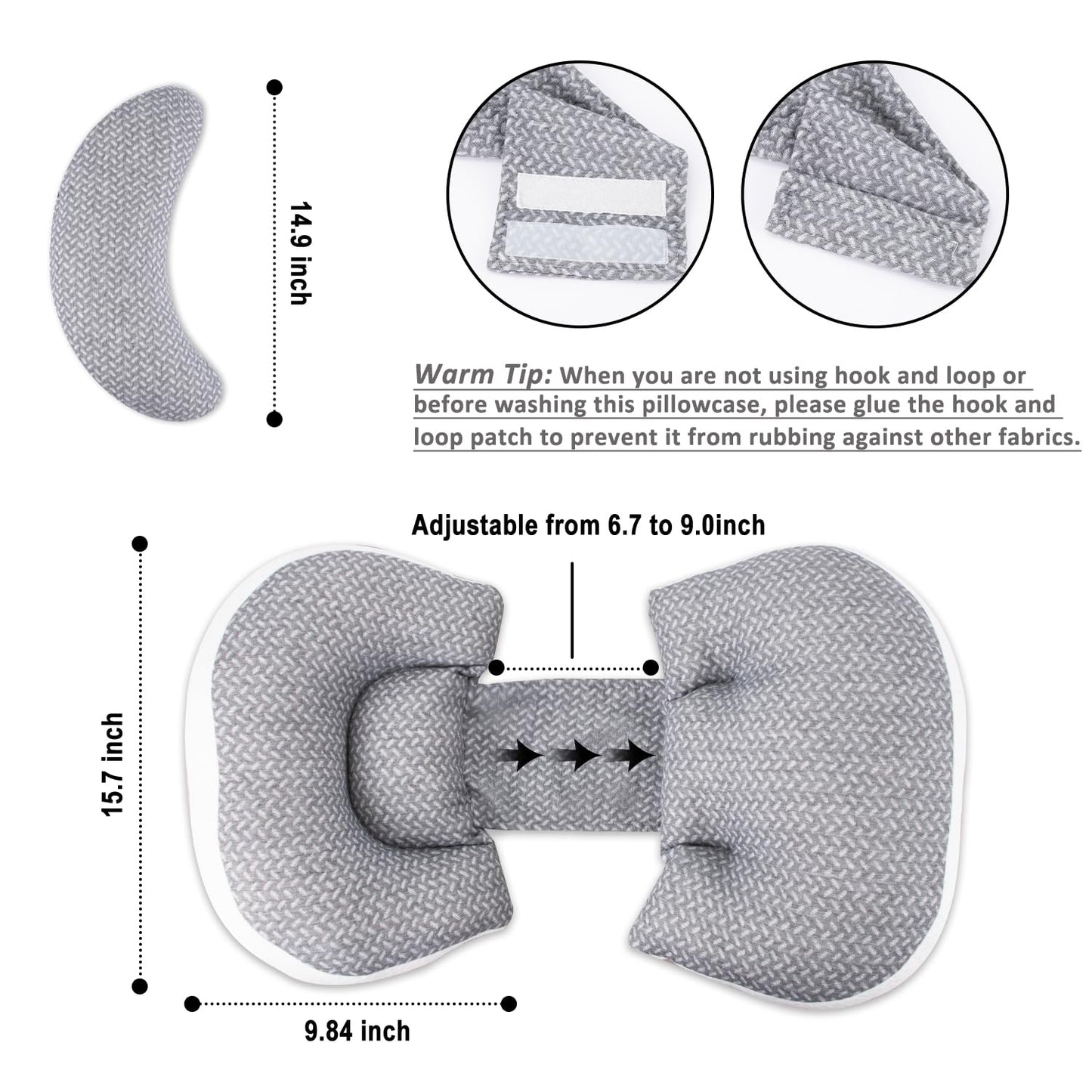 Chilling Home Pregnancy Pillow, Maternity Pillow for Pregnant Women, Pregnancy Pillows for Sleeping Portable, Pregnancy Wedge Pillow, Body Pillow Support for Back, Belly, Waist, Pink