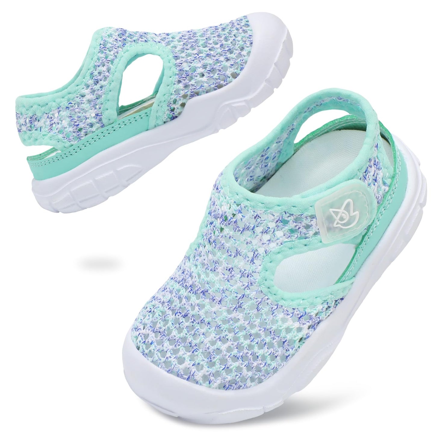 LeIsfIt Toddler Sandals Boys Girls Wide Sandals Kids Water Sandals Barefoot Water Shoes for Beach Swim Lightweight Closed Toe Summer Sandals