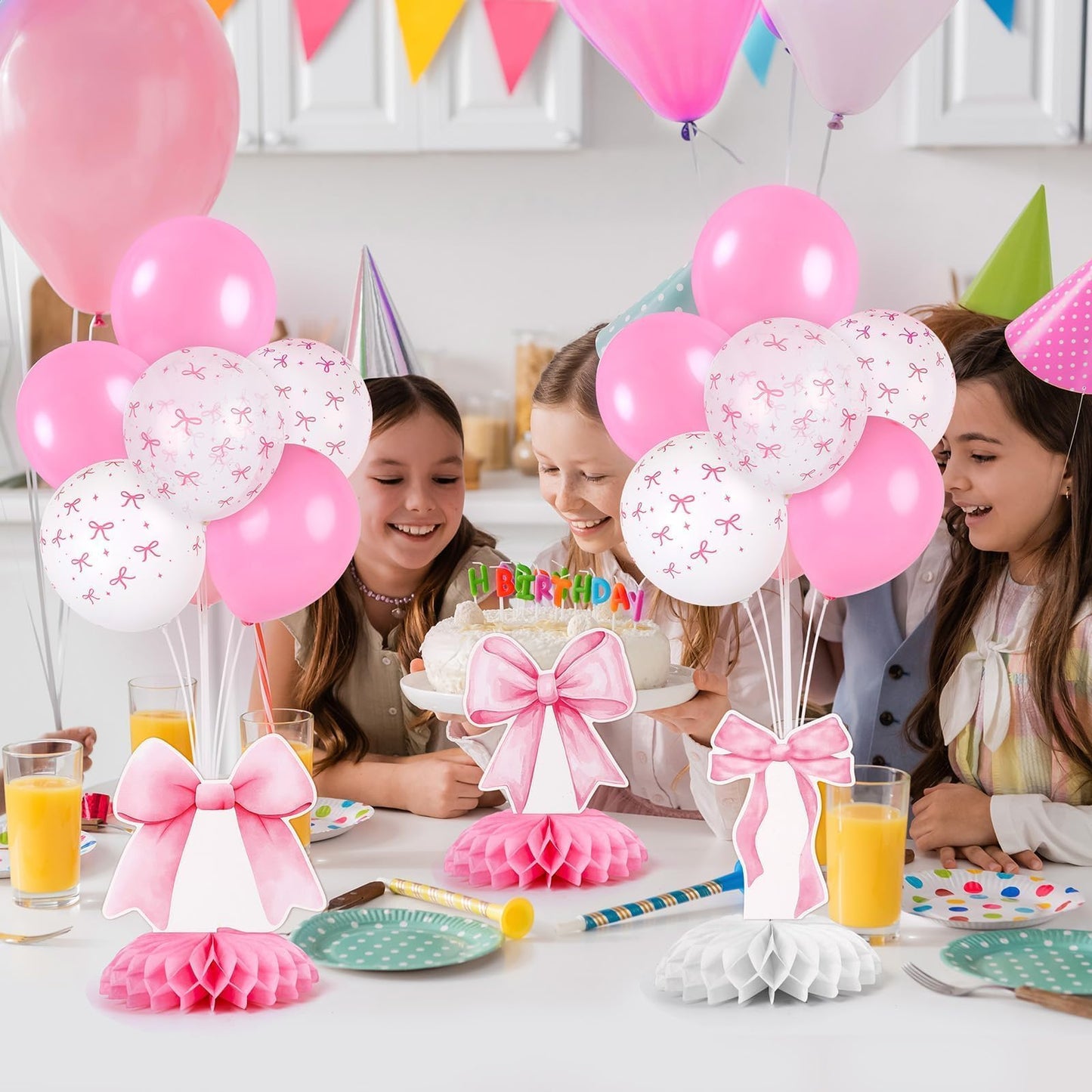 4 Sets Balloon Stand Kit for Table Bear Baby Shower Tables Centerpieces with Balloon Boy Baby Shower Decorations for Bear Theme Gender Reveal Birthday Party Table Decorations Supplies (Brown Bear, 4)