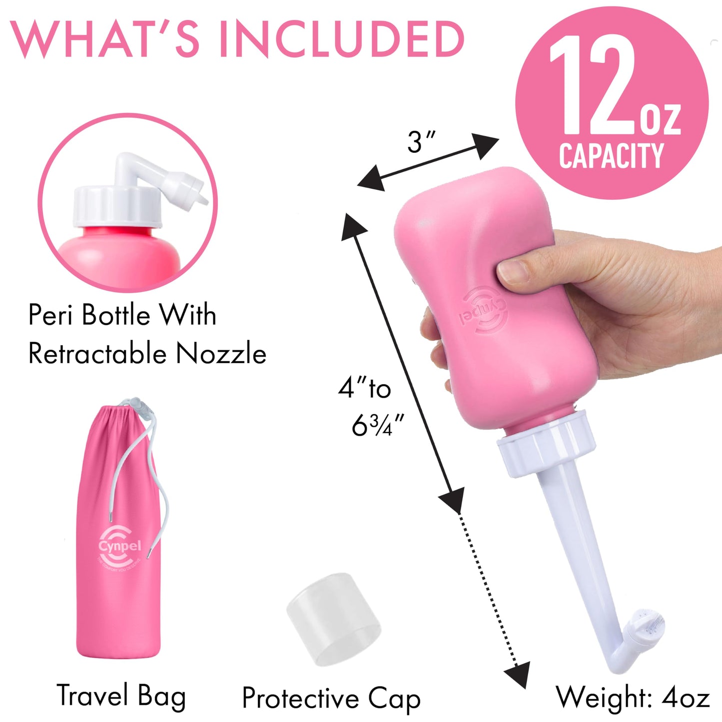 Peri Bottle - Postpartum and Perineal Care - FSA HSA Eligible - Portable Hand Held Travel Bidet Sprayer for Women or Men - Handheld Jet Spray Bottle for Toilet - Pack of 1 - Blue