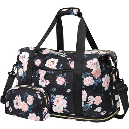 Expandable Travel Duffle Bags Weekender Overnight Bags for Women Men Hospital Bag for Women Labor Delivery with Toiletry Bag Waterproof