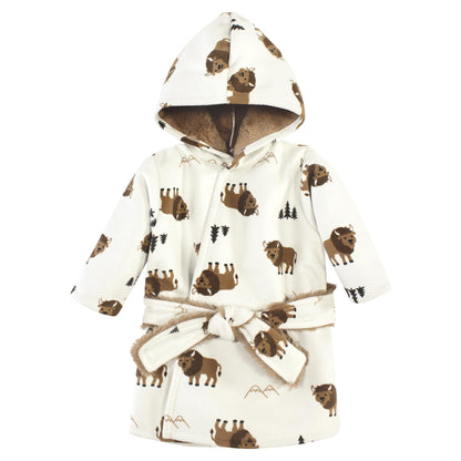 Hudson Baby Unisex BabyMink with Faux Fur Lining Pool and Beach Robe Cover-ups